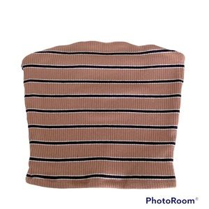 Garage Striped Tube Top